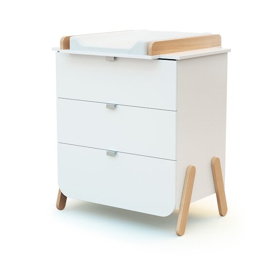 Commode à langer bébé 3 tiroirs table langer scandinave - Ciel & terre