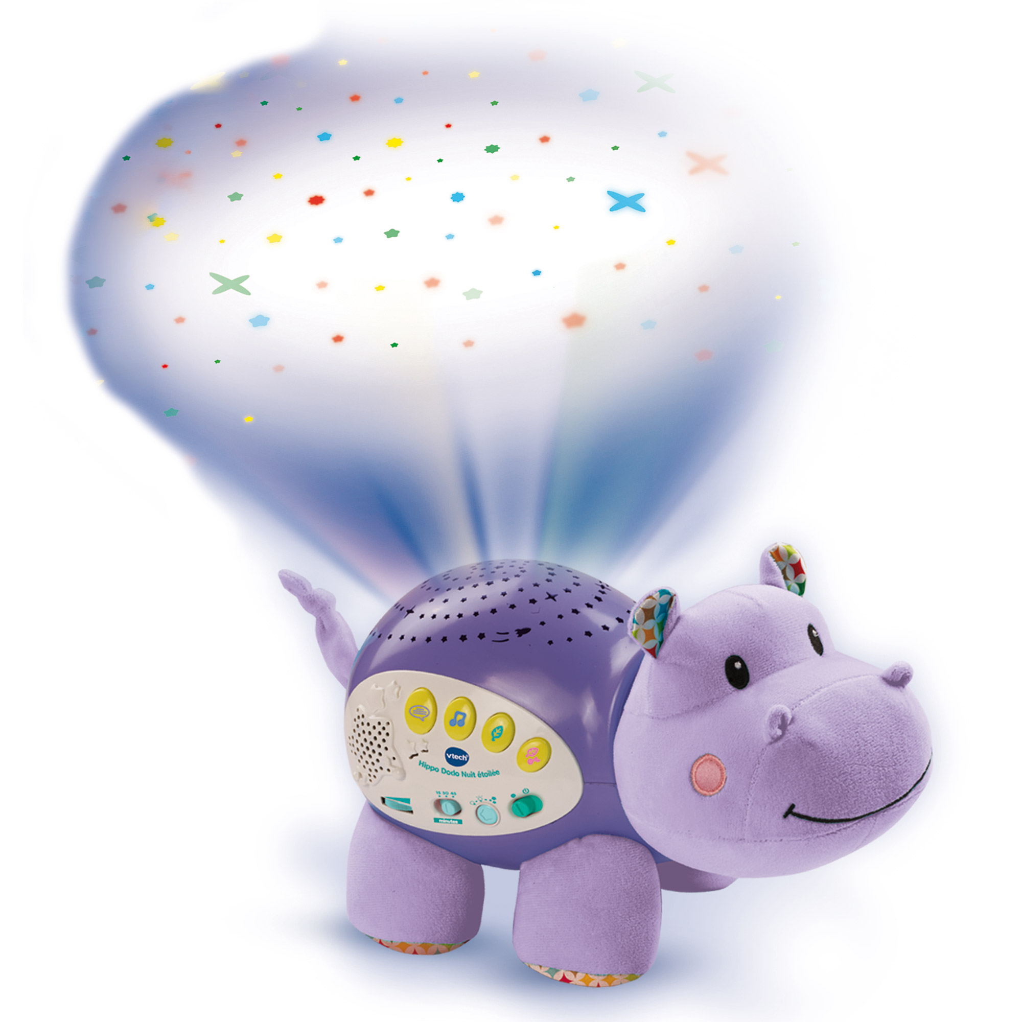 Hippo Dodo Nuit Etoilee Violet De Vtech Veilleuses Aubert