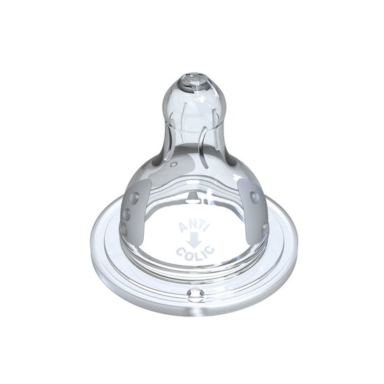 Lot de 2 Tétines Initiation+ Ronde Débit moyen  0-6 mois de Dodie