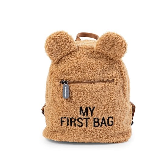 Sac à dos My First Bag Teddy brun de Childhome, Sacs bébé : Aubert
