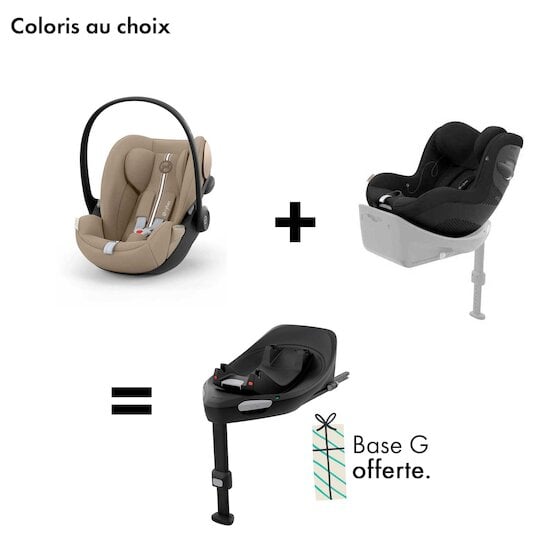 Offre Cybex : Base G OFFERTE pour l'achat d'un siège auto Cloud G + Sirona G   de CYBEX