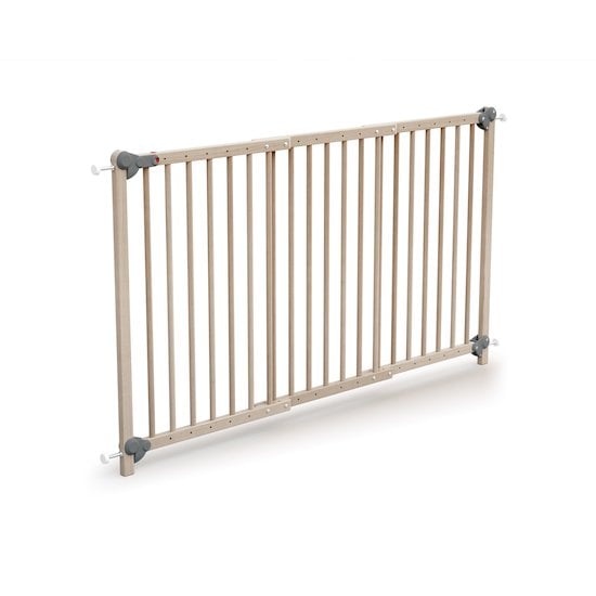 Barrière de Sécurité Ultra-Extensible WEBABY Hêtre Brut & Gris  de AT4