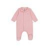Pyjama bébé en velours à col uni