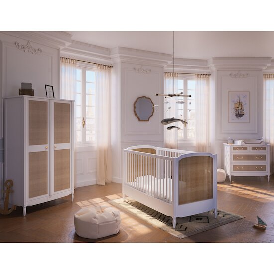 Chambre Hermione : Lit 70 x 140 cm + Armoire + Commode   de Théo