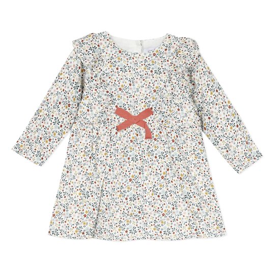 Robe à manches longues et coupe évasée