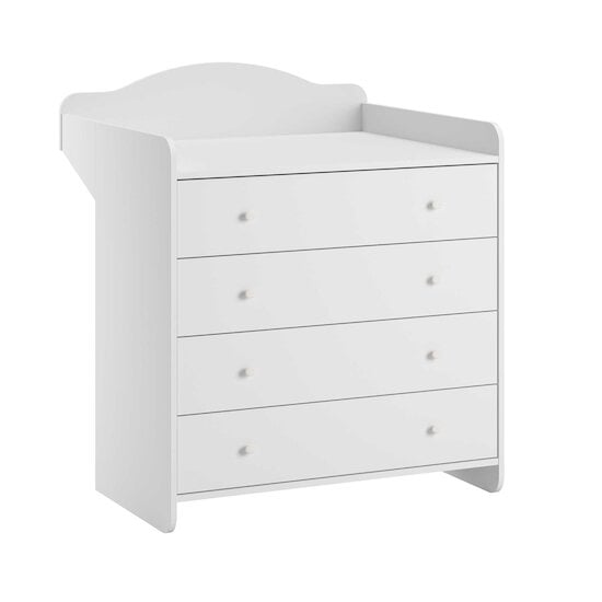 Megeve Commode avec plan à langer Blanc  de Vox Megeve Commode avec plan à langer Blanc  de Vox