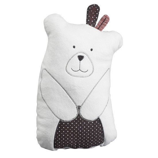 Timouki coussin ours Blanc  de Sauthon Baby's Sweet Home