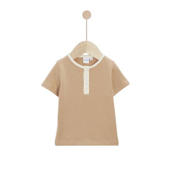 Tee-shirt à manches courtes Liberty and Sea Life Camel  de P'tit Bisou Petit Prix