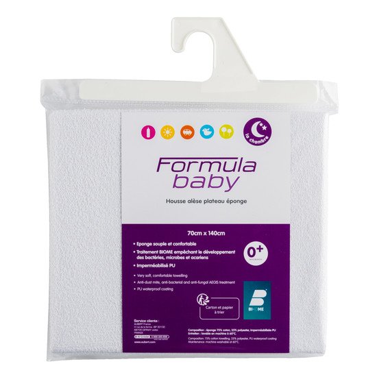 Housse alèse plateau éponge