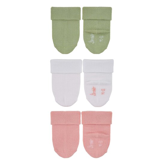 Lot 3 Paires de chaussettes Rose/Vert/Blanc  de Sterntaler Lot 3 Paires de chaussettes Rose/Vert/Blanc  de Sterntaler