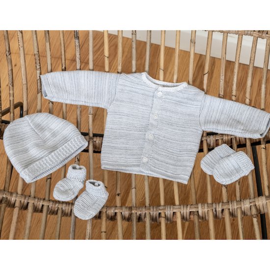 Lot de maternité Gris 0-1 mois de La Manufacture de Layette Lot de maternité Gris 0-1 mois de La Manufacture de Layette