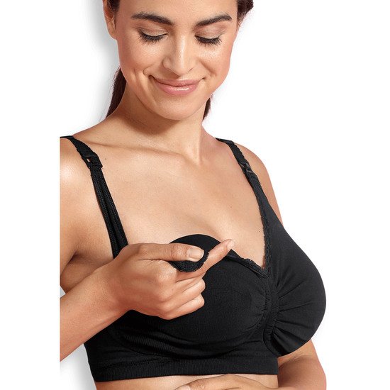 Soutien-gorge grossesse et allaitement rembourré Carri-Gel Noir XXL de Carriwell