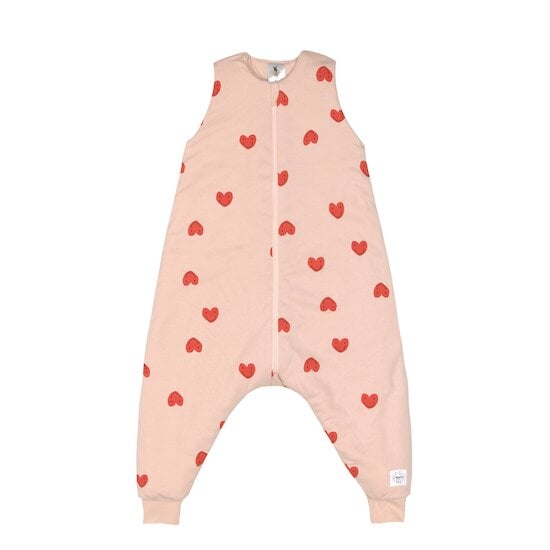 Combinaison pour dormir enfants Coeur, pêche rose 2-4 ans de Lässig