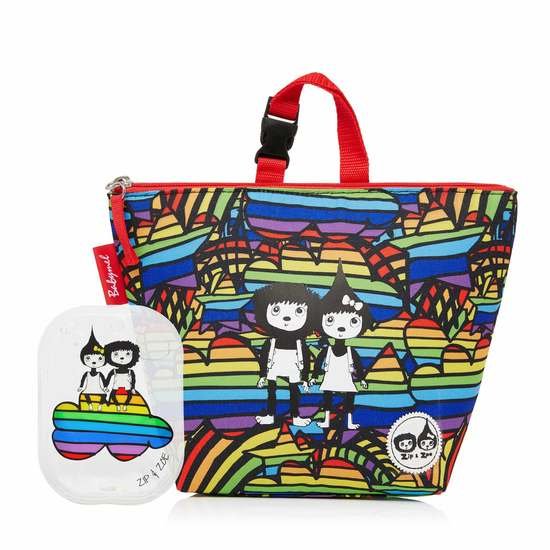 Sac lunch Zip&Zoé Rainbow multi print  de Babymel