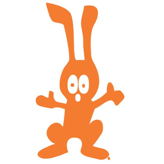 Stickers Bunny Orange L de Apple Pie Design