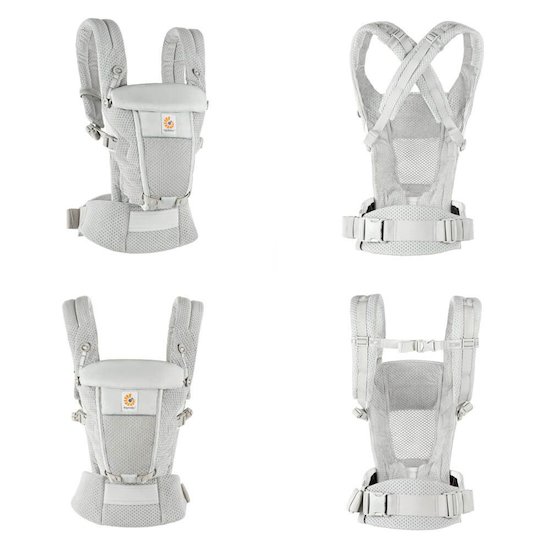 Porte-bébé Adapt Soft Flex Mesh Gris Perle  de Ergobaby Porte-bébé Adapt Soft Flex Mesh Gris Perle  de Ergobaby