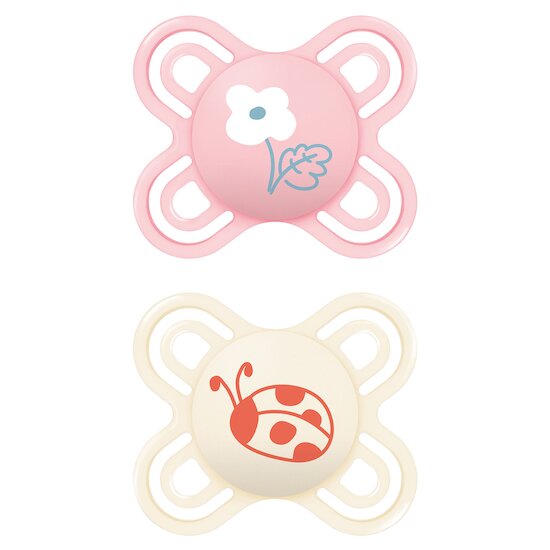 Lot de 2 Sucettes Perfect Silicone Naissance Aléatoire  0 - 2 mois de Mam Lot de 2 Sucettes Perfect Silicone Naissance Aléatoire  0 - 2 mois de Mam