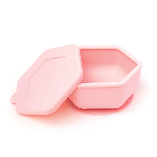 Bol ventouse silicone & Couvercle Rose  de Tiny Twinkle