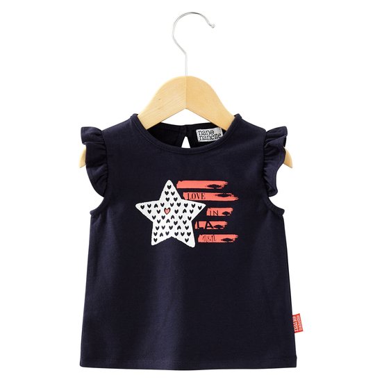 T-shirt étoile collection In LA Fille Marine 6 mois de Nano & nanette