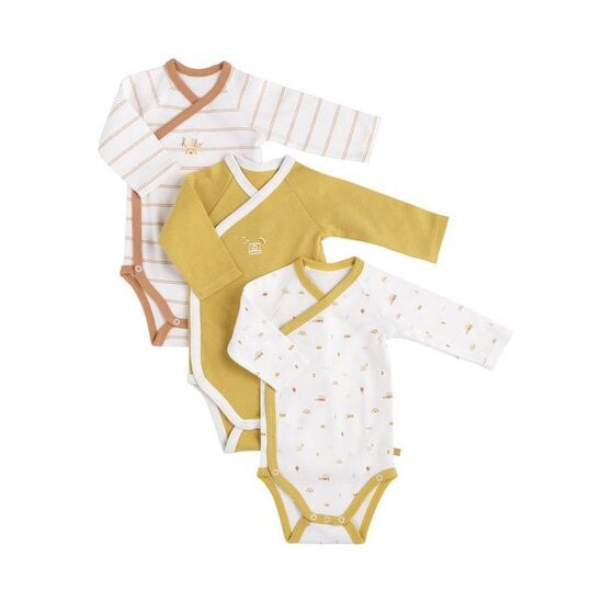 Sunlight Lot de 3 bodies   de Sauthon Baby Déco