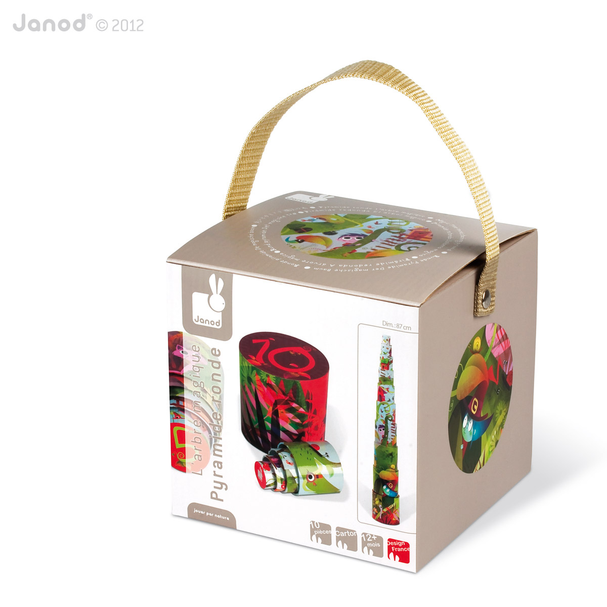 Boite Gigogne Pyramide Ronde Arbre Magique De Janod Jouets D Activites Aubert