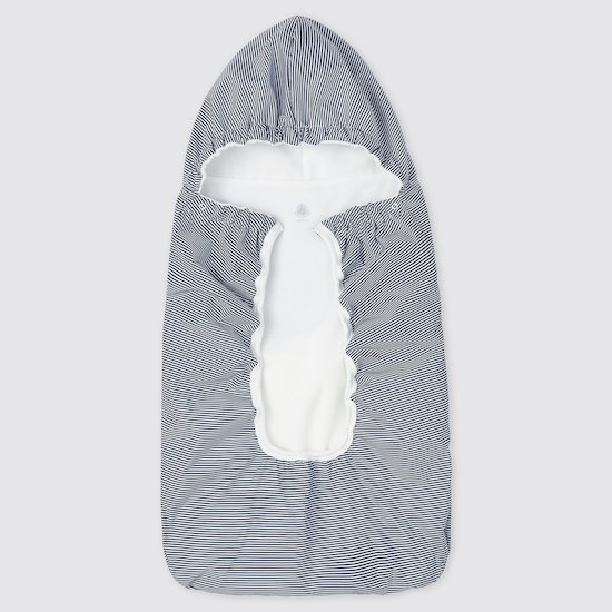 Protège porte-bébé bleu Smoking/blanc Marschmallow  de Petit Bateau