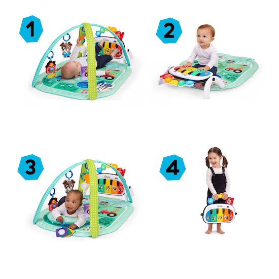 Tapis d'éveil 4 en 1 Kichin' Tunes Farm  de Baby Einstein Tapis d'éveil 4 en 1 Kichin' Tunes Farm  de Baby Einstein