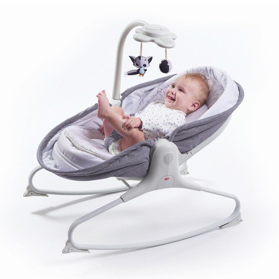 Transat Rocker Napper Evolution Gris chiné  de Tiny Love