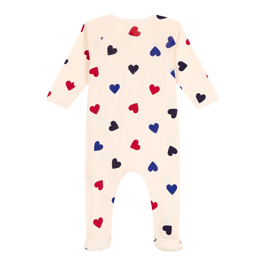 Petit Bateau Surpyjama en Polaire Mixte bébé, Blanc Avalanche / Multico, 3  mois : : Mode