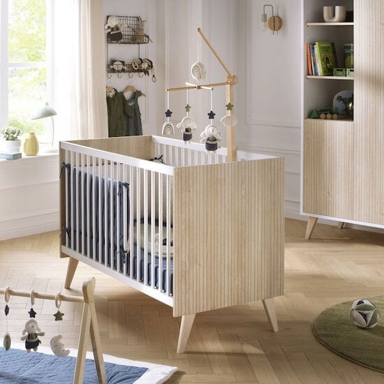 Kronos Lit bébé Chêne strié sépia 60 x 120 cm de Sauthon Baby's Sweet Home Kronos Lit bébé Chêne strié sépia 60 x 120 cm de Sauthon Baby's Sweet Home