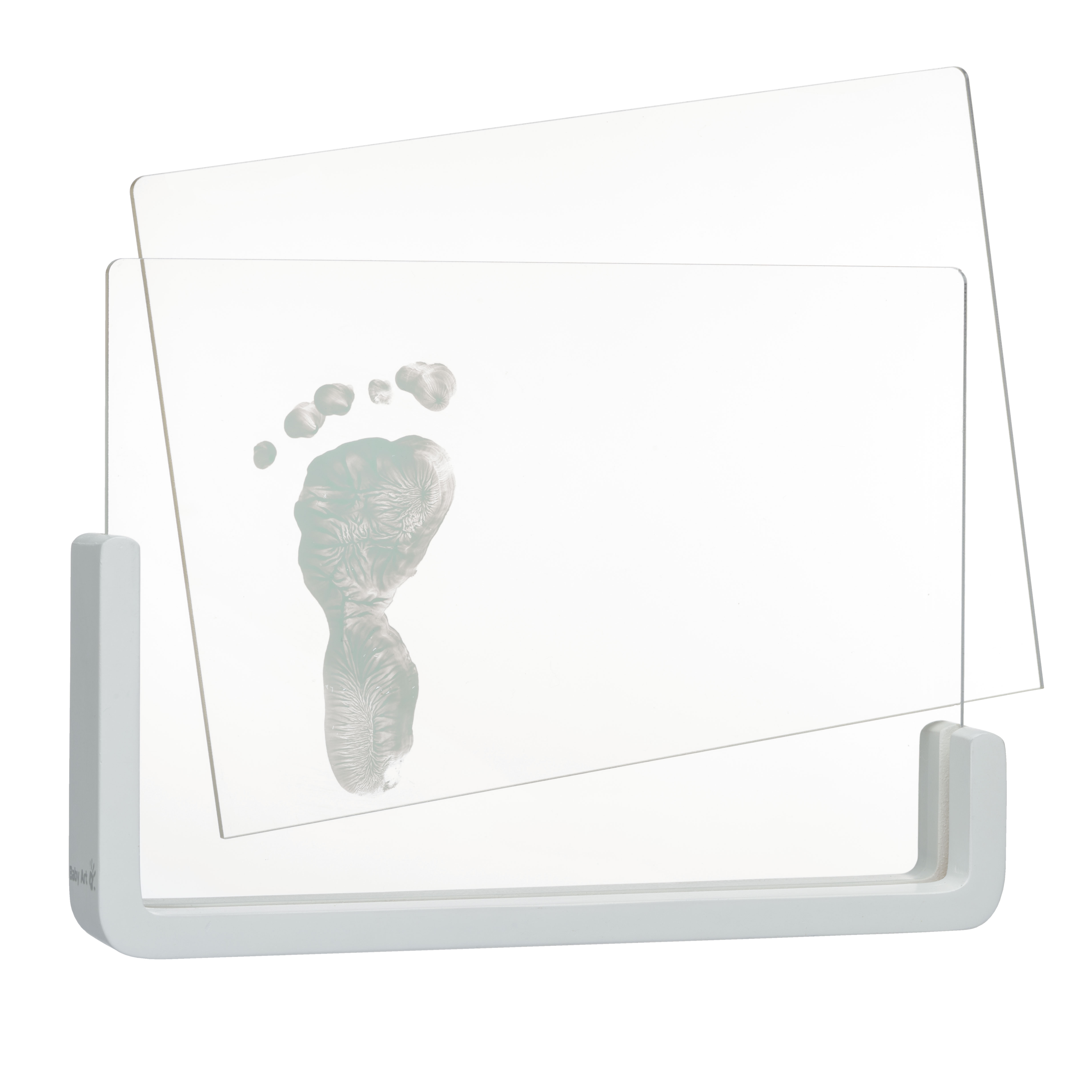 Cadre transparent empreinte Blanc de Baby Art, Cadres photos : Aubert