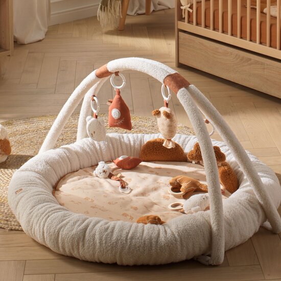 Orsino Tapis d'éveil Vanille / Camel  de Sauthon Baby Déco Orsino Tapis d'éveil Vanille / Camel  de Sauthon Baby Déco