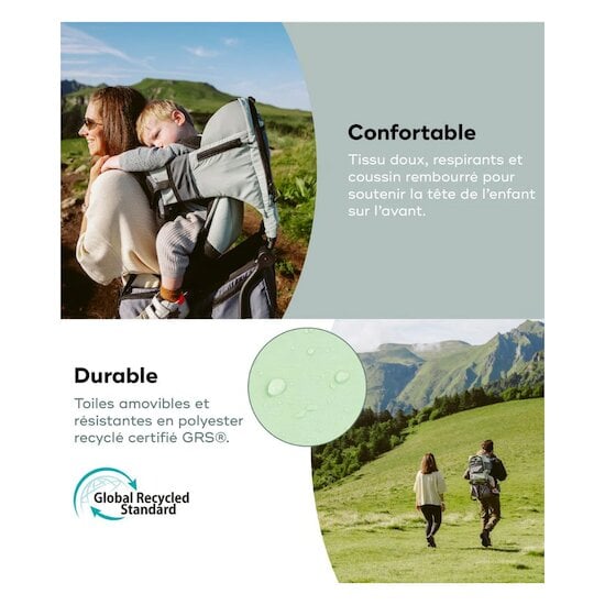 Porte-bébé de randonnée Moov & Hike Sauge  de Babymoov Porte-bébé de randonnée Moov & Hike Sauge  de Babymoov