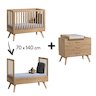 Chambre Nautis Trio : Lit évolutif 70 x 140 cm + Commode + Plan à langer