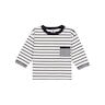Tee-shirt bébé en coton à manches longues rayé