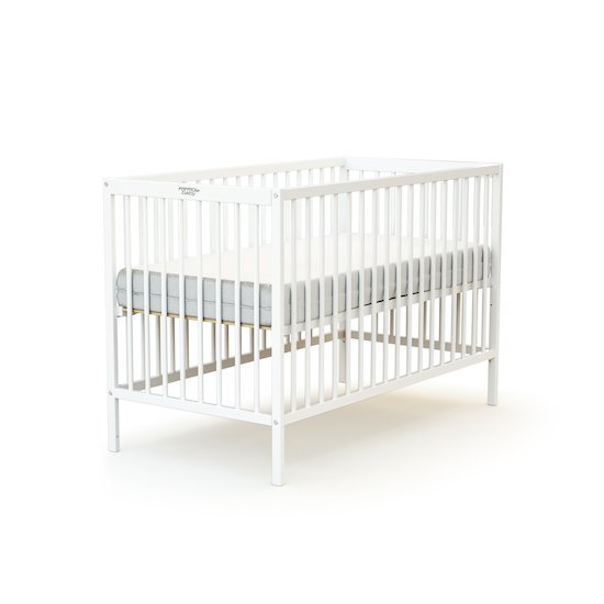 Lit bébé en bois Blanc 60 x 120 cm de Formula Baby Lit bébé en bois Blanc 60 x 120 cm de Formula Baby