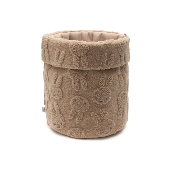 Panier de rangement Miffy Jacquard Teddy Biscuit  de Jollein