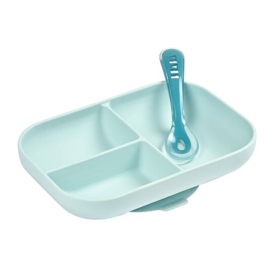 Set repas silicone  Bleu  de Béaba