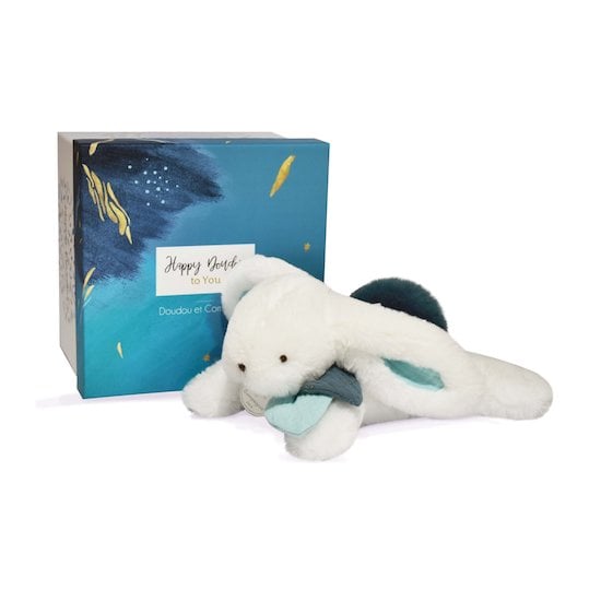 Peluche happy xl - lapin wild 80cm Doudou Et Compagnie