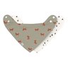 Little Forest Lot de 2 bavoirs bandanas