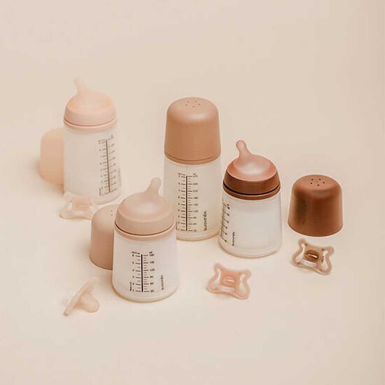 Lot de 2 tétines pour biberon anti-colique Zéro.Zéro Almond Débit lent de Suavinex