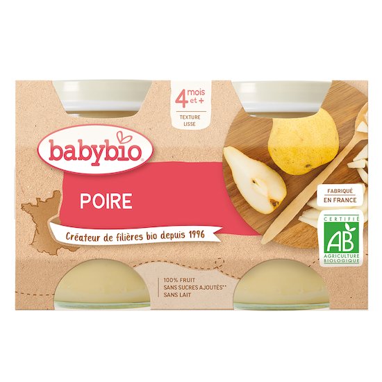 Petit pot poire  2 x 130 g de Babybio