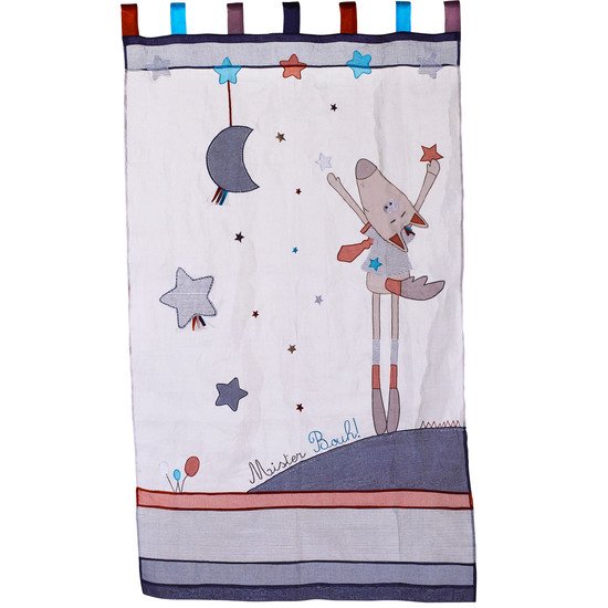 Mister Bouh rideau organdi 105x180