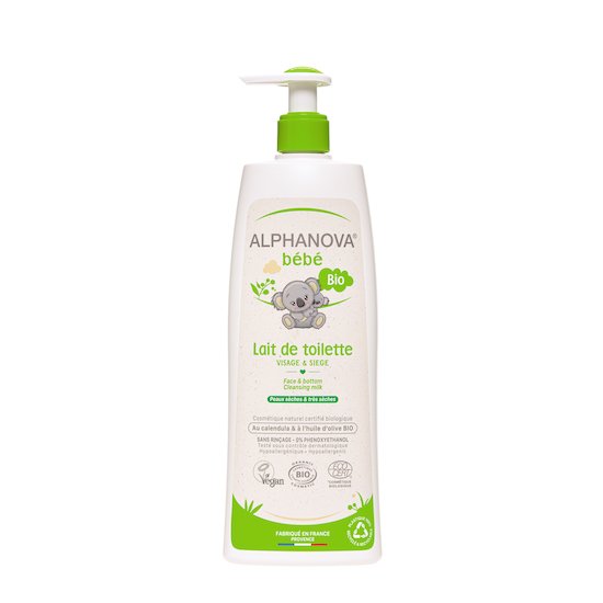 Lait de toilette bio  500 ml de Alphanova bébé