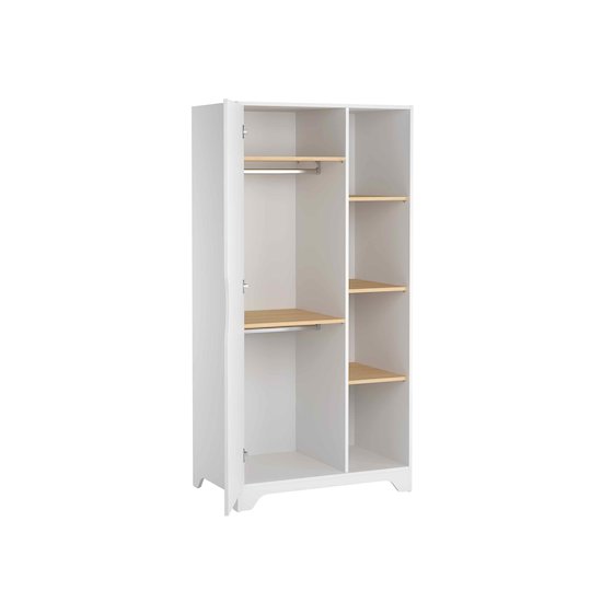 Leaf Armoire porte + étagères Blanc  de Vox