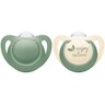 Lot de 2 Sucettes Nature Silicone