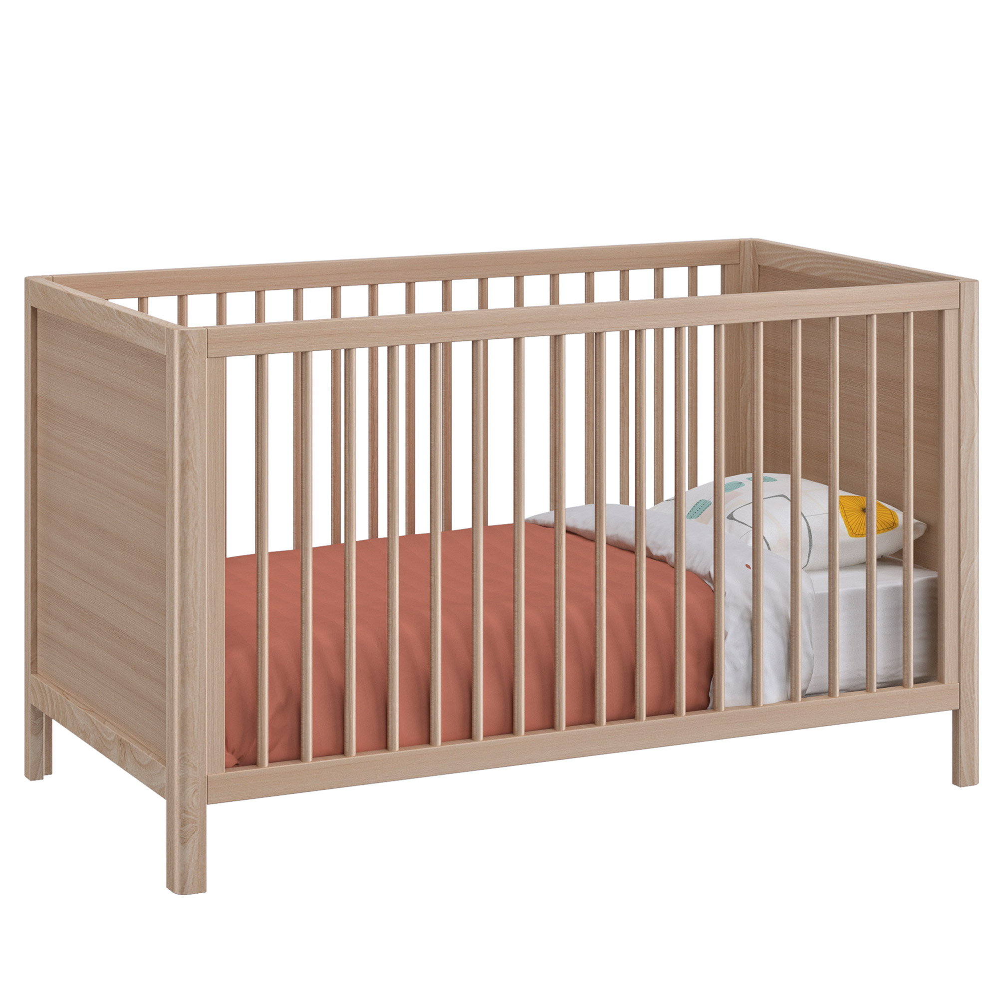 Anatole Lit Bebe 70x140 Chene Clair De Galipette Lits 70x140 Evolutifs Aubert