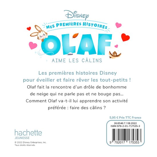 Mes Premières Histoires - Olaf aime les câlins   de Hachette Jeunesse Disney