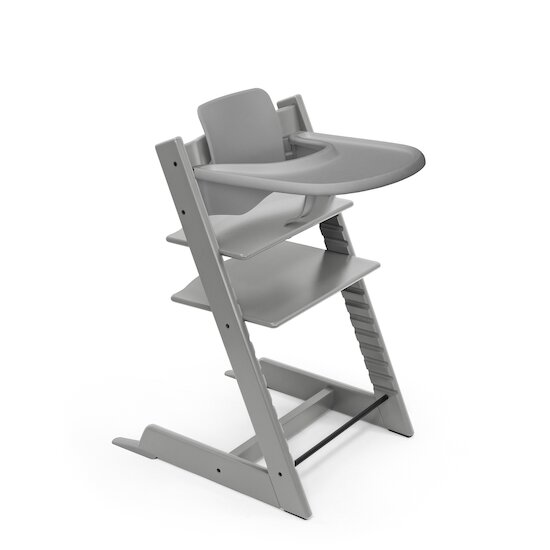 Tripp Trapp® Pack Chaise haute + Baby Set + Plateau Gris Tempête  de Stokke®