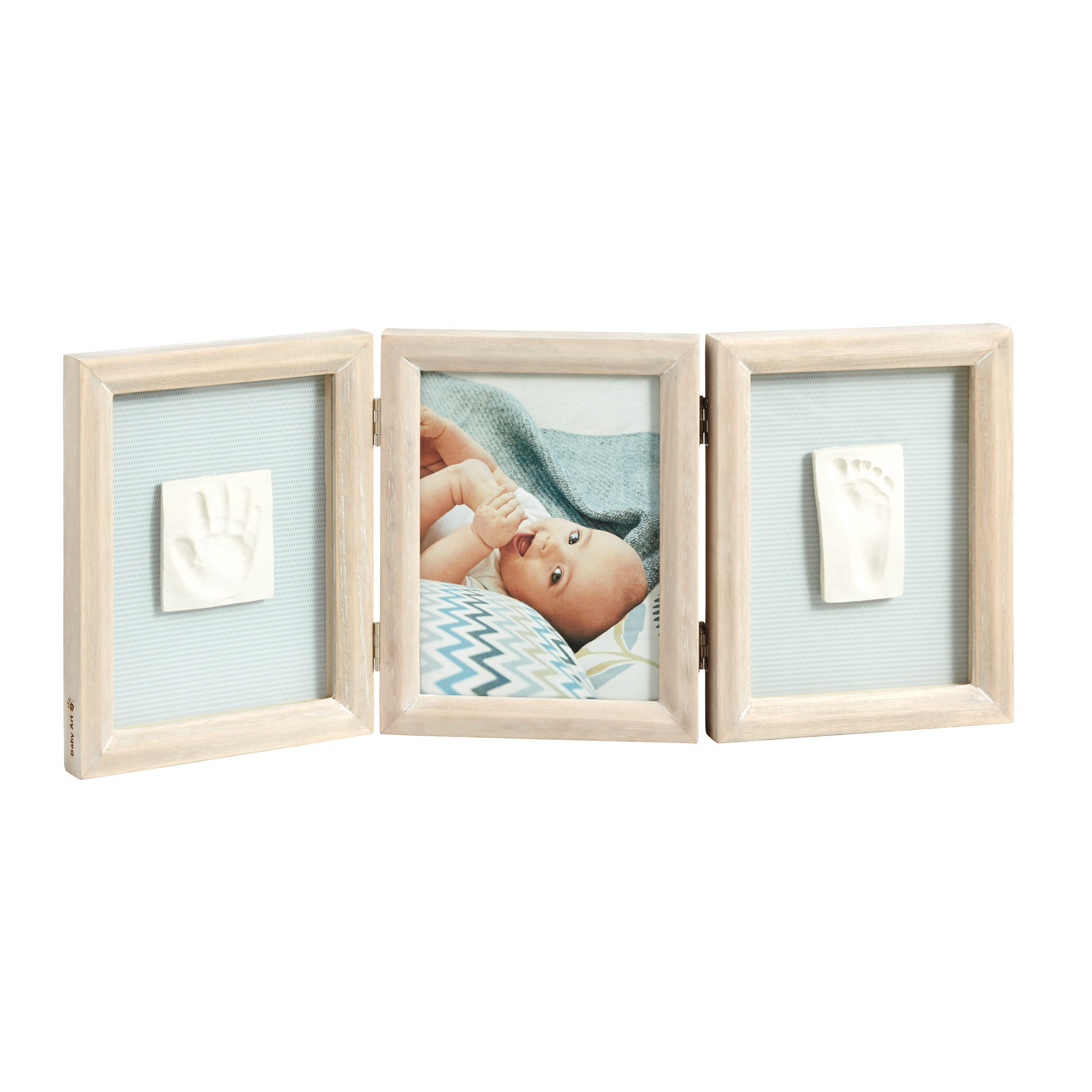 My Baby Touch Cadre 3 Volets Bois Ceruse De Baby Art Baby Art Aubert